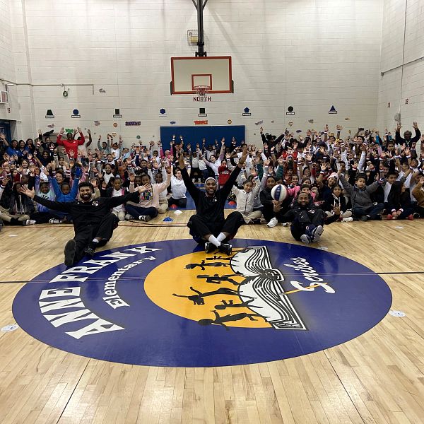 Harlem Globetrotters Kick Off 2024 Great Assist Event Series in Dallas, Recognizing 5th Grade Student, Mathias