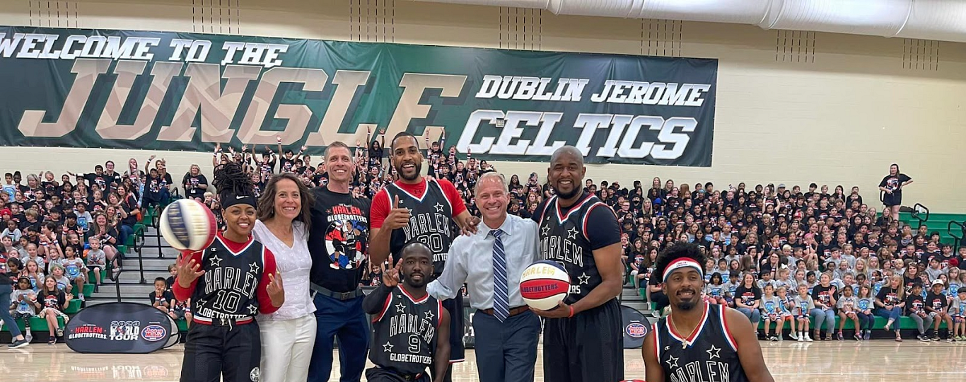COLUMBUS, OHIO-AREA SCHOOL WINS GRAND PRIZE IN NATIONAL CREATIVITY COMPETITION PRESENTED BY JERSEY MIKE’S SUBS – EARN’S VISIT FROM THE HARLEM GLOBETROTTERS ON TUESDAY, MAY 23
